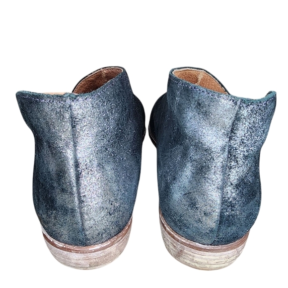 FREE PEOPLE Royale Flat metallic silver/black, size 36/5.5-6, boho chic - Picture 6 of 10